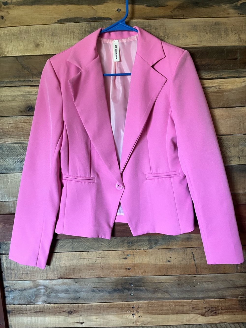 Pink Women's Tailored Blazer Size M Runs Small